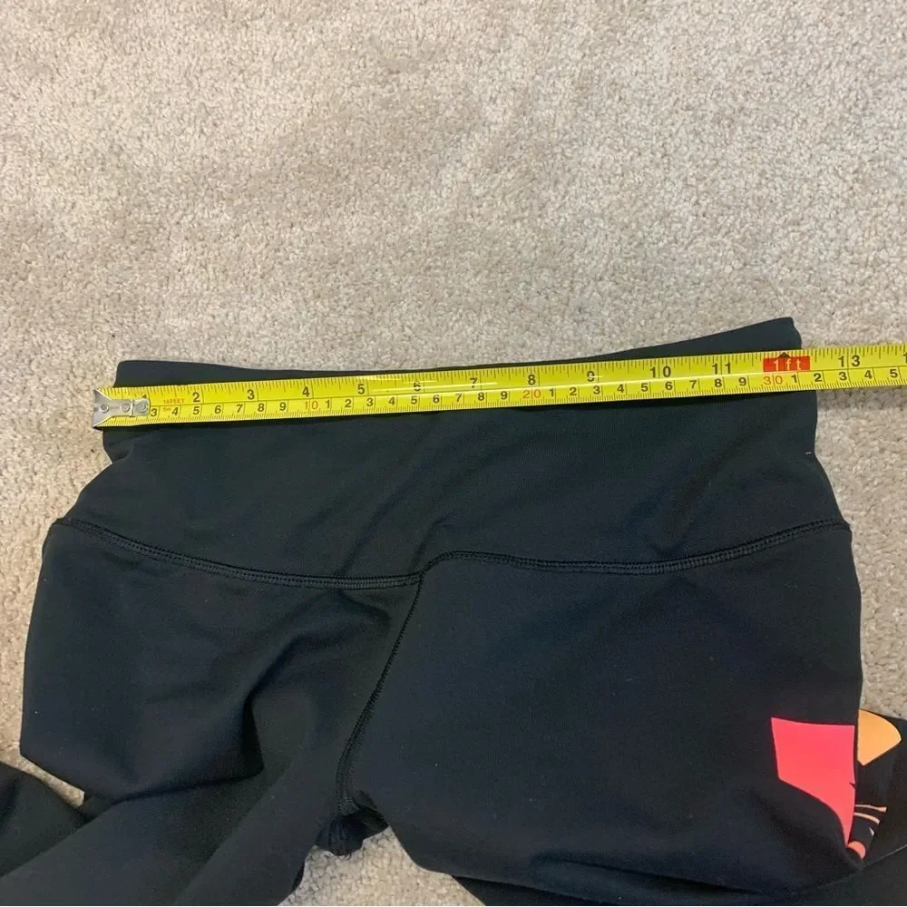 Victoria’s Secret VSX Black multicoloured rainbow vertical logo gym leggings XS - Picture 5 of 9
